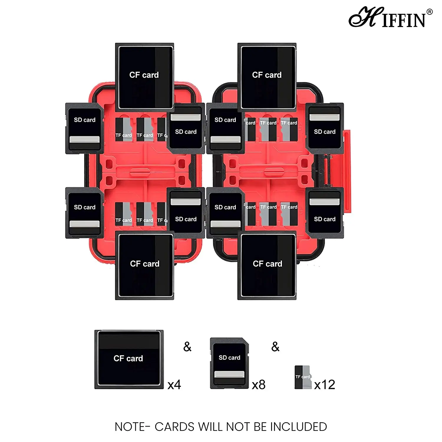 Export Quality Water Resistant 24 in 1 Slot Card Case for Memory Card Storage