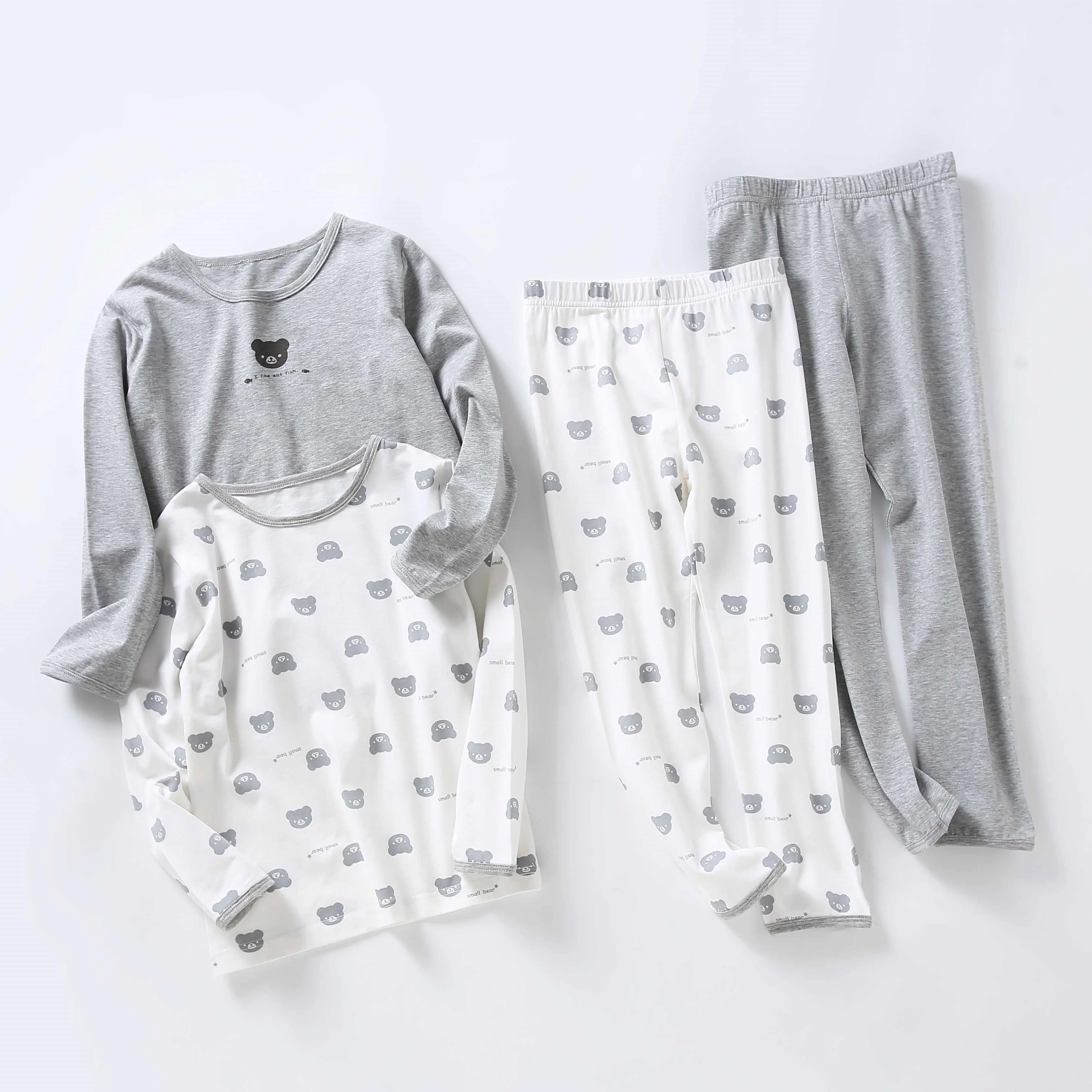 Custom Cartoon Printed Long Sleeve Sleepwear Online Shopping for Children Boys Youth Pajamas Sets