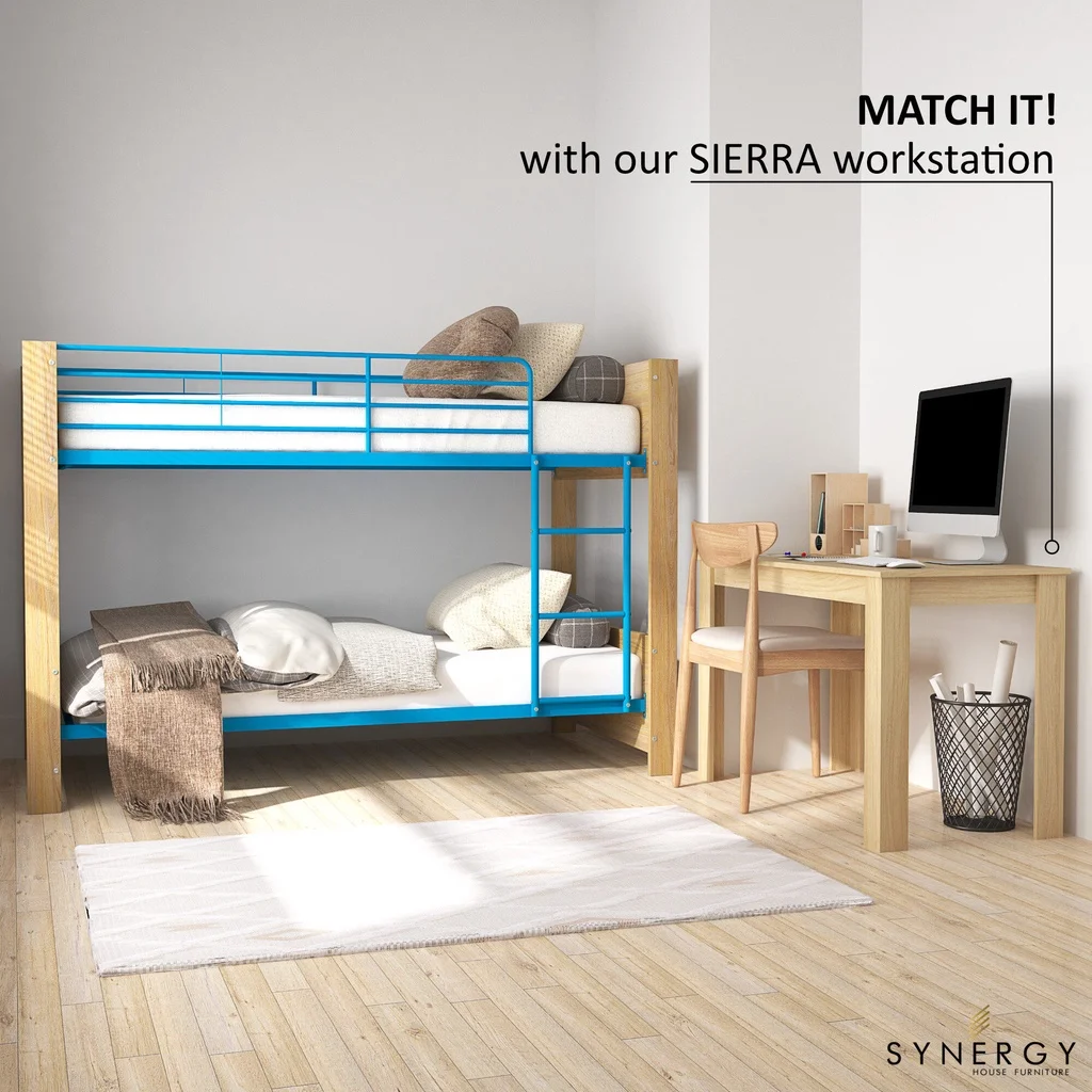 Высококачественная прочная двухъярусная кровать-ALEXA Series - 2 цвета-4,6 футов-двухслойная-Katil 2 Tingkat