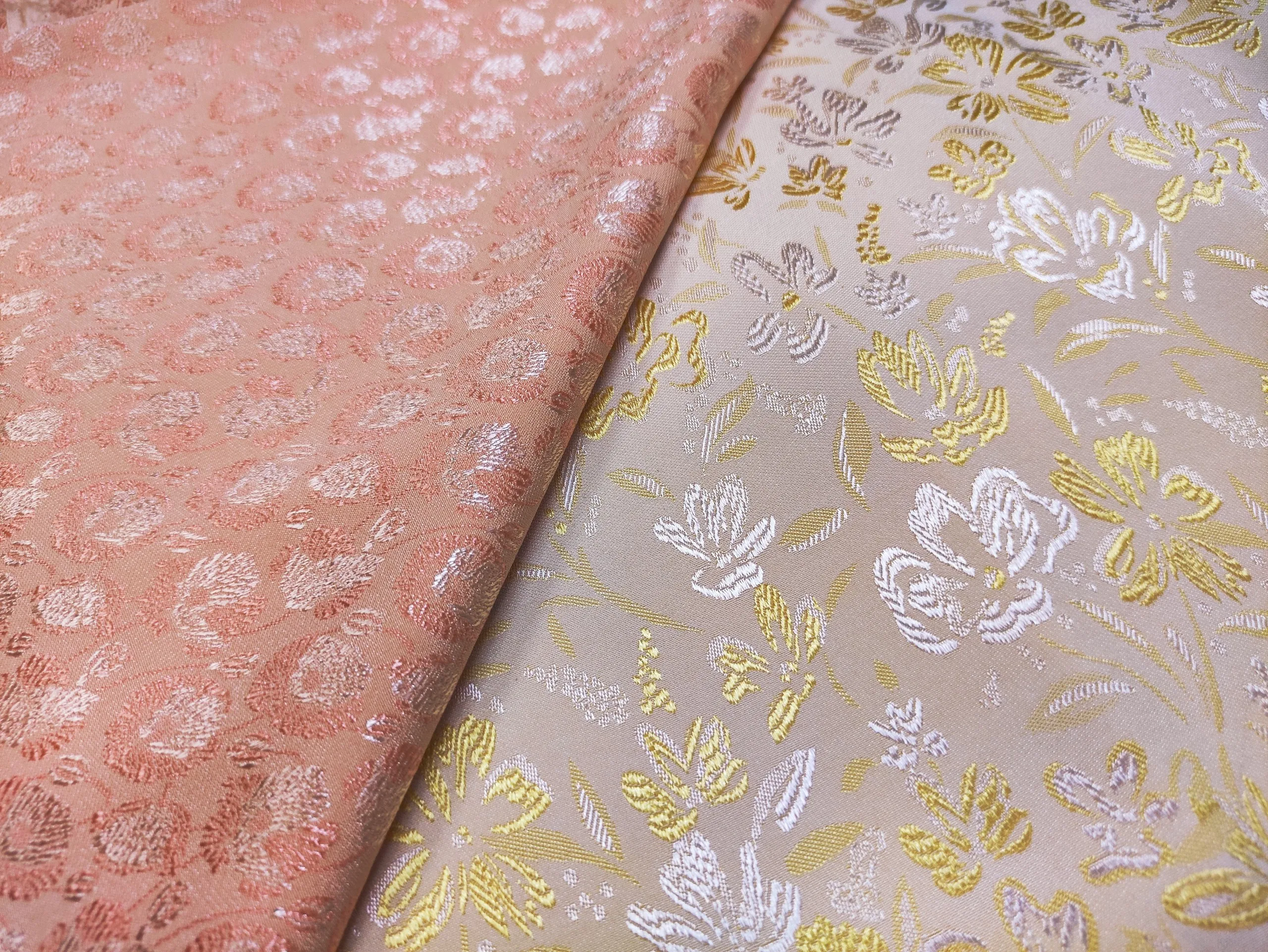 WHOLESALE PRICE JACQUARD WOVEN FABRIC VIETNAM FASHION DESIGN LUXURY SILKY LOOK FOR WOMEN DRESSES CLOTHES LONGYI BALOCHI L457A