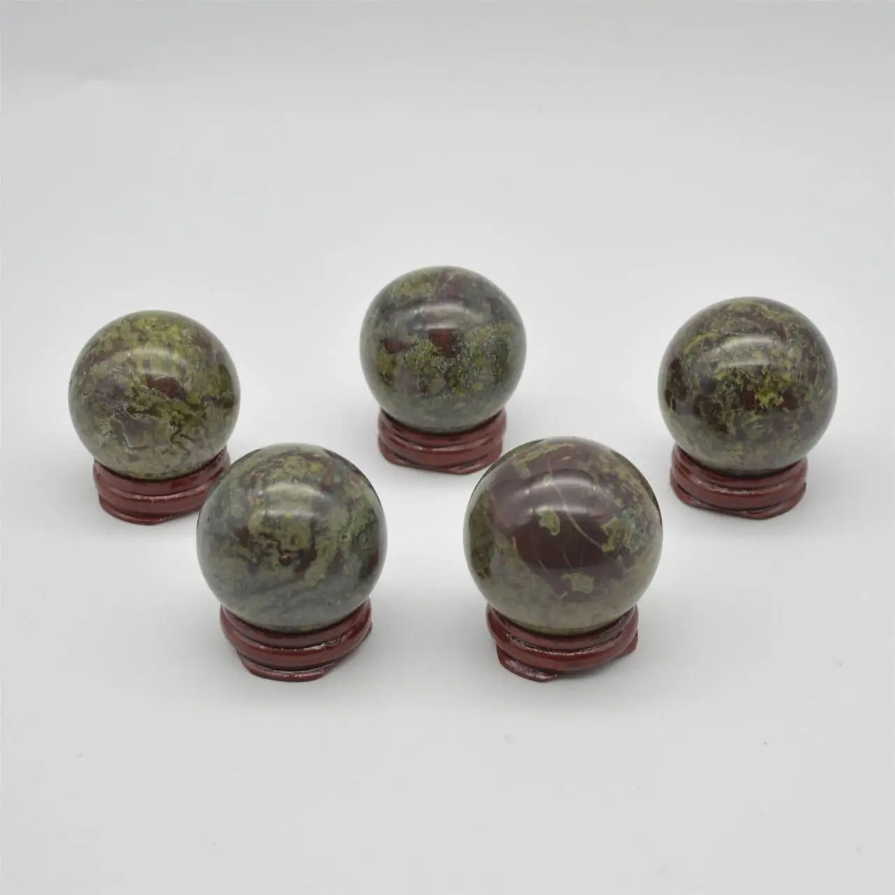 Latest 2024 High Quality Dragon Blood Jasper Sphere Wholesale Gemstone for Spiritual Self-Healing Crystal Balls in Bulk