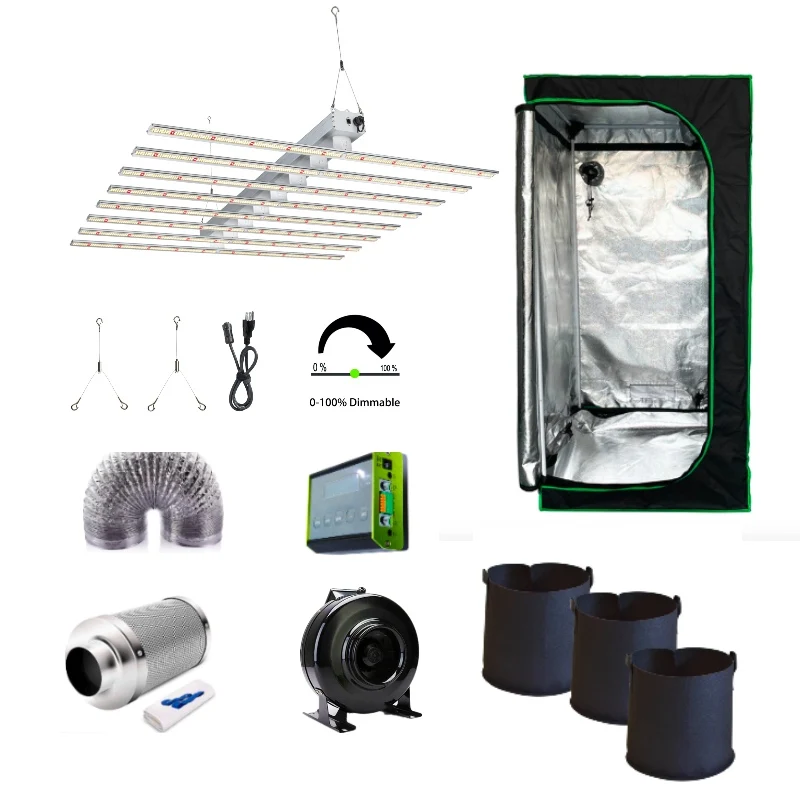 Huanxu Dropshipping LM301H/301B 600w 800w Full Spectrum Bar lamp Spider 660nm Indoor Plant Led Grow light