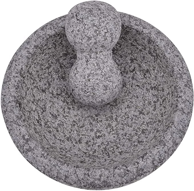 Лидер продаж травяная дробилка Molcajete из очень большого гранита для пестика и специй