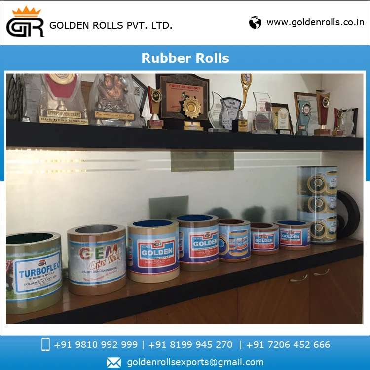 Maximum Output Performance Low Broken Rice Mill Rubber Coated 14 Inch Roller at Genuine Market Price