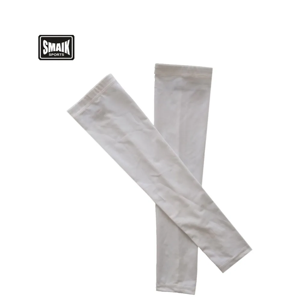 Running Cycling Protective Knitted Nylon Spandex Sunblock heat arm sleeves elastic long compression arm warmers