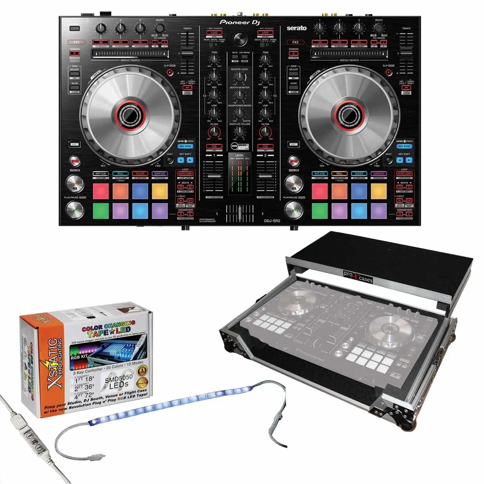 Authentic new_ DJ DDJ-SR2 2-channel DJ Controller