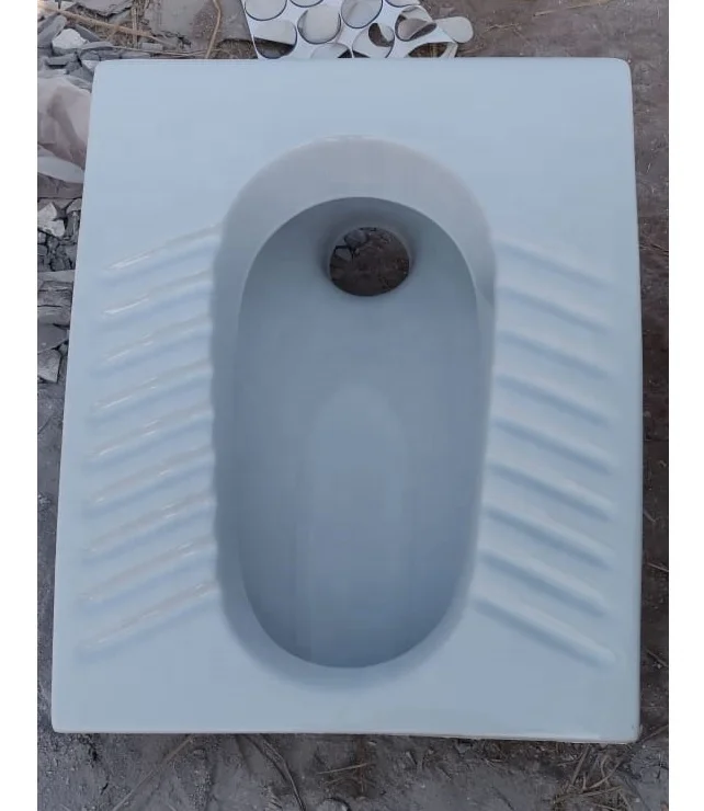 China Design Ceramic Sanitary Ware Squatting Toilet Seat C. T. Pan Bathroom Commode Seat for Public Uses from India