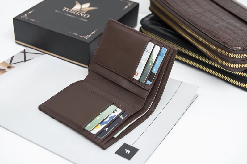  Роскошные крокодиловой кожи мужские кошельки из натуральной кошелек