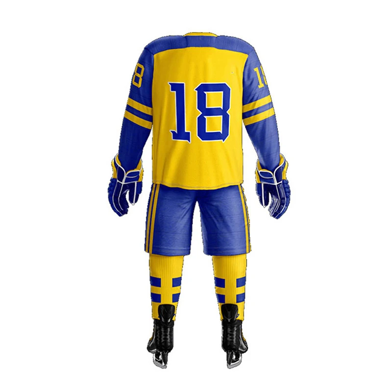 Sports Wear Sublimation Ice Hockey Uniforms Kits With Customized Design For Sale