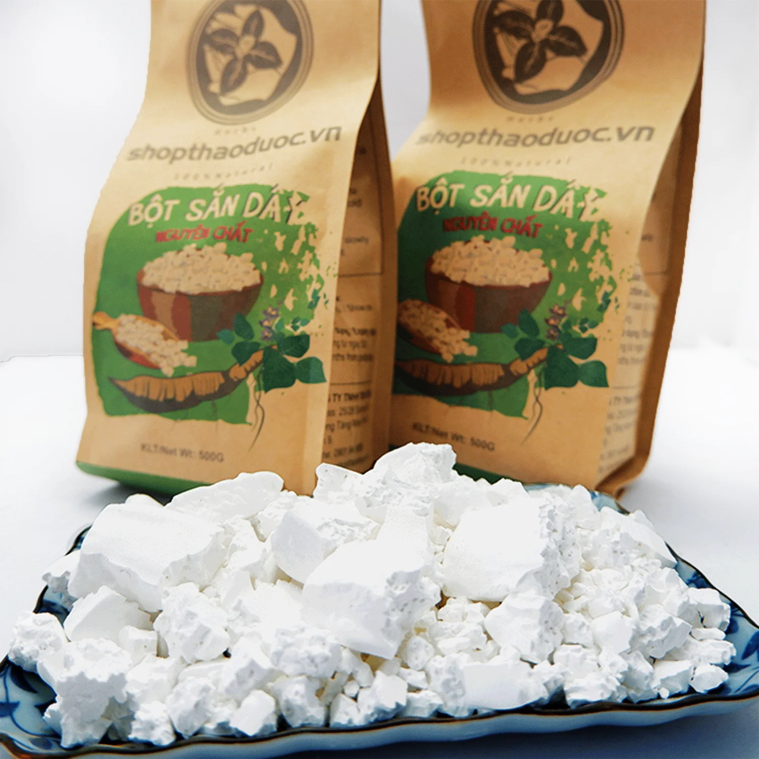 
V-Store Kudzu Flour 500g From Viet Nam 100% Natural Powder Good For Health Easy To Use 