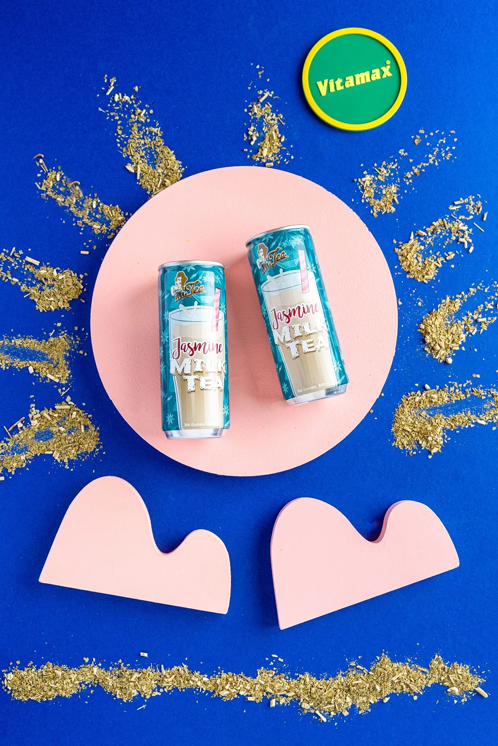 Flavor Ready To Drink Breakfast Tea Drinks Sugar Can (Tinned) Instant Flavor Drinks MR TEA Jasmine Milk Tea 240ml x 24c