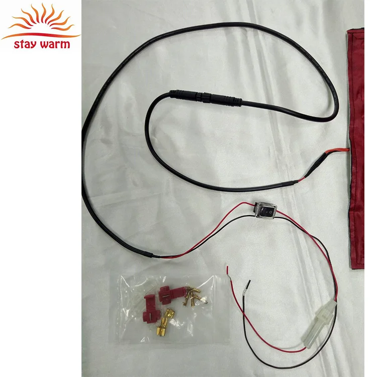  Высокая температура 75C для 90C большого размера из углеродного волокна грелки детей возрастом от 12v