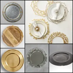 Wooden handmade charger plate