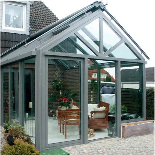 outdoor glass sunroom winter garden aluminum enclosures sunroom prefabricated aluminium prefab houses