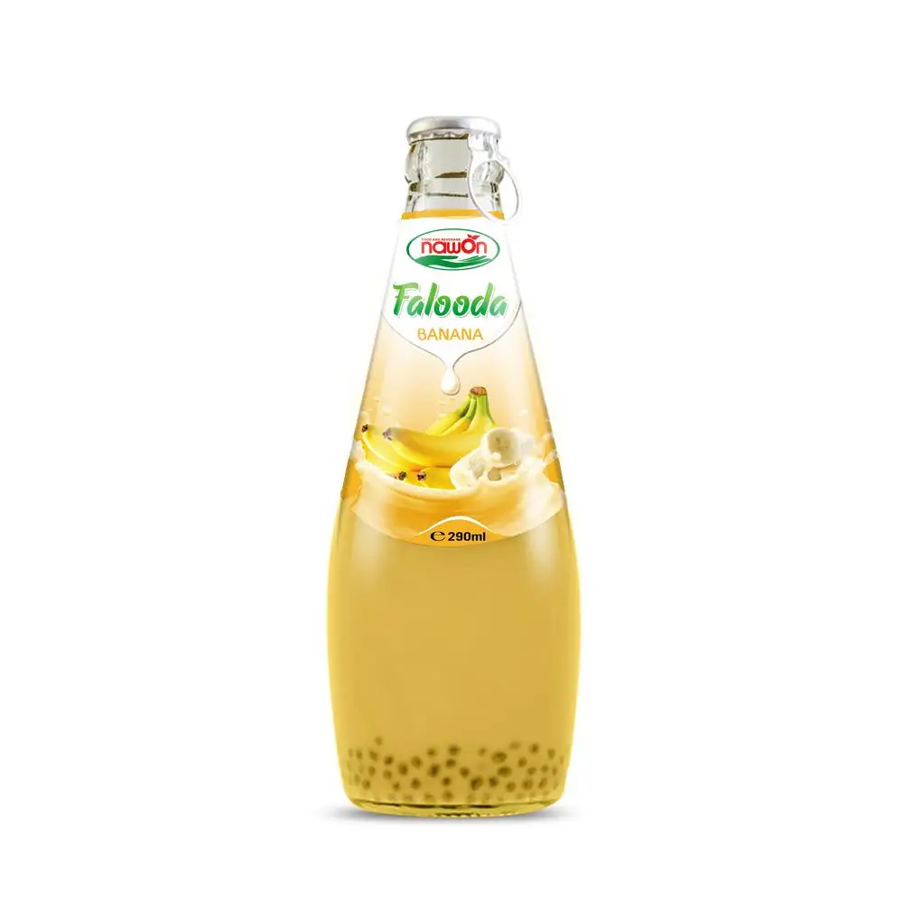 Ежедневный напиток Falooda со вкусом клубники 290 мл из семян базилика Вьетнам OEM оптовая