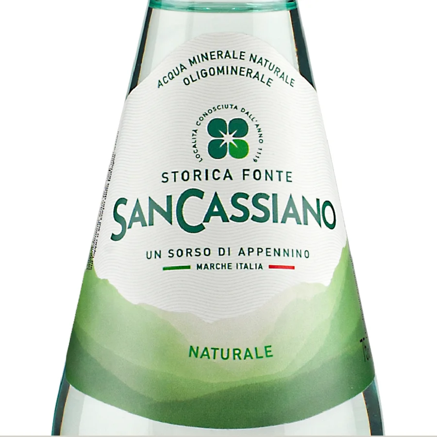 Итальянская минеральная вода San Cassiano 250 мл бутылка естественная упаковка оптовая