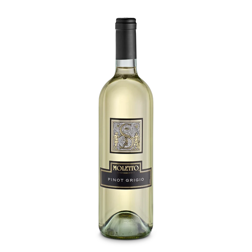 Белое винное Вино Pinot Grigio из итальянского Венето, Произведено из винограда Pinot Grigio