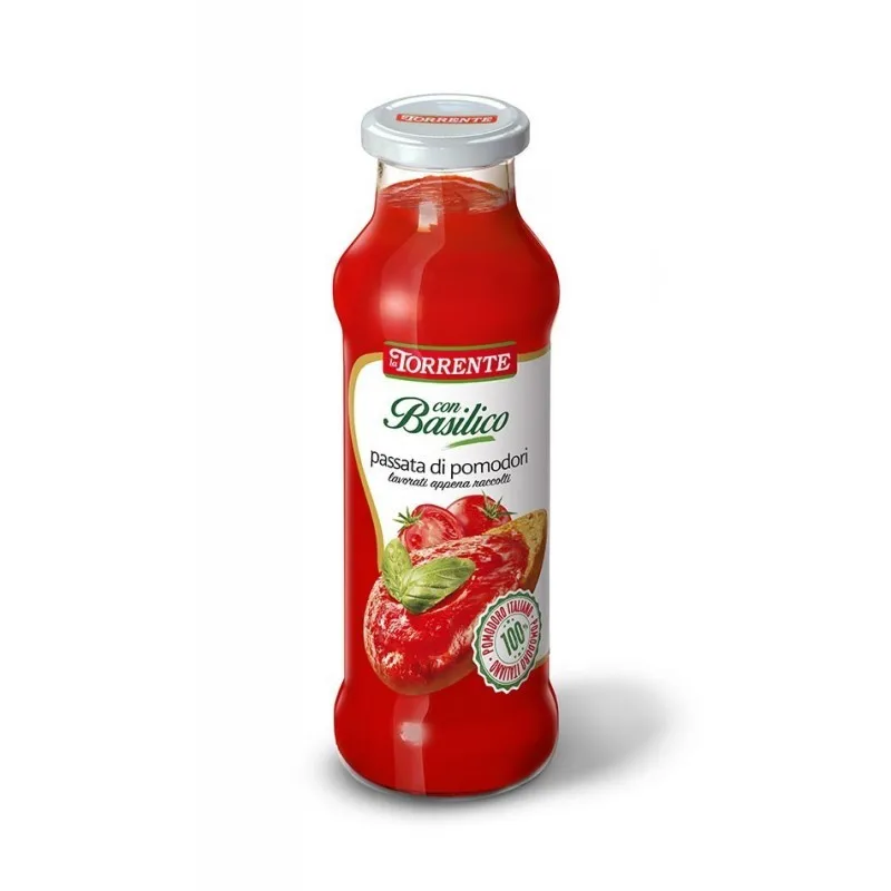 BEST QUALITY MADE IN ITALY TOMATO SAUCE WITH BASIL GR 700 IN GLASS HOT SALE