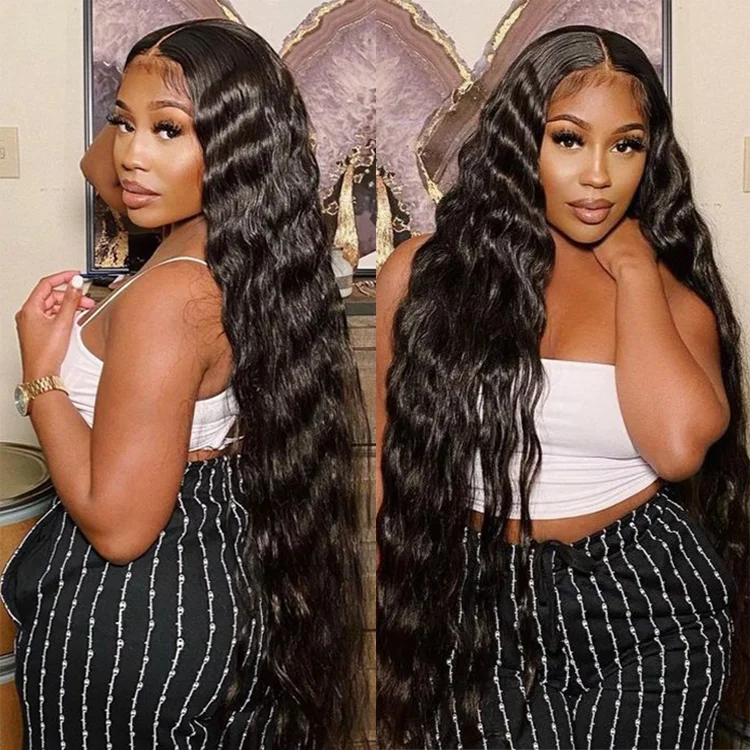 Provide Samples Deep Wave Wig Lace Front Hd Frontal Hair Products Raw Vietnamese Hair Vendors Wet Curls Human Hair Wig For Women