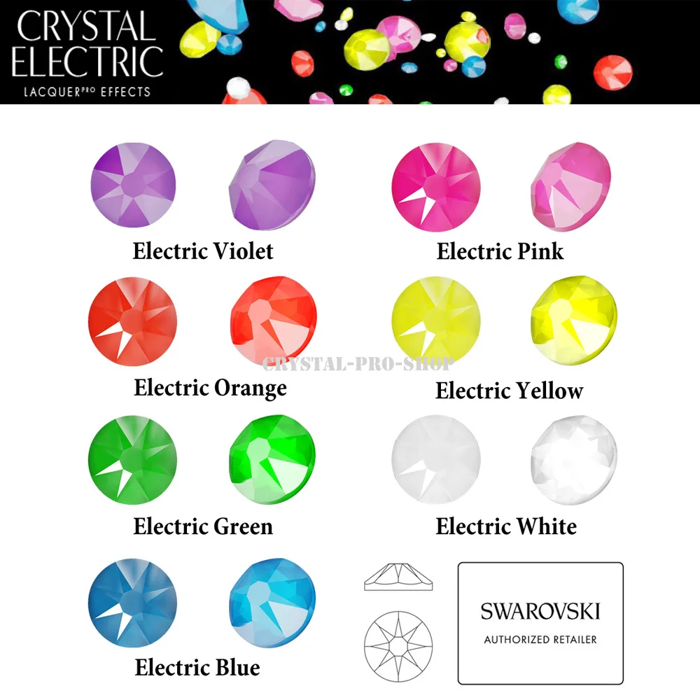 Swarovski New ( Hotfix ) Iron on Lacquer Pro Crystal Elements Flat Back Rhinestones
