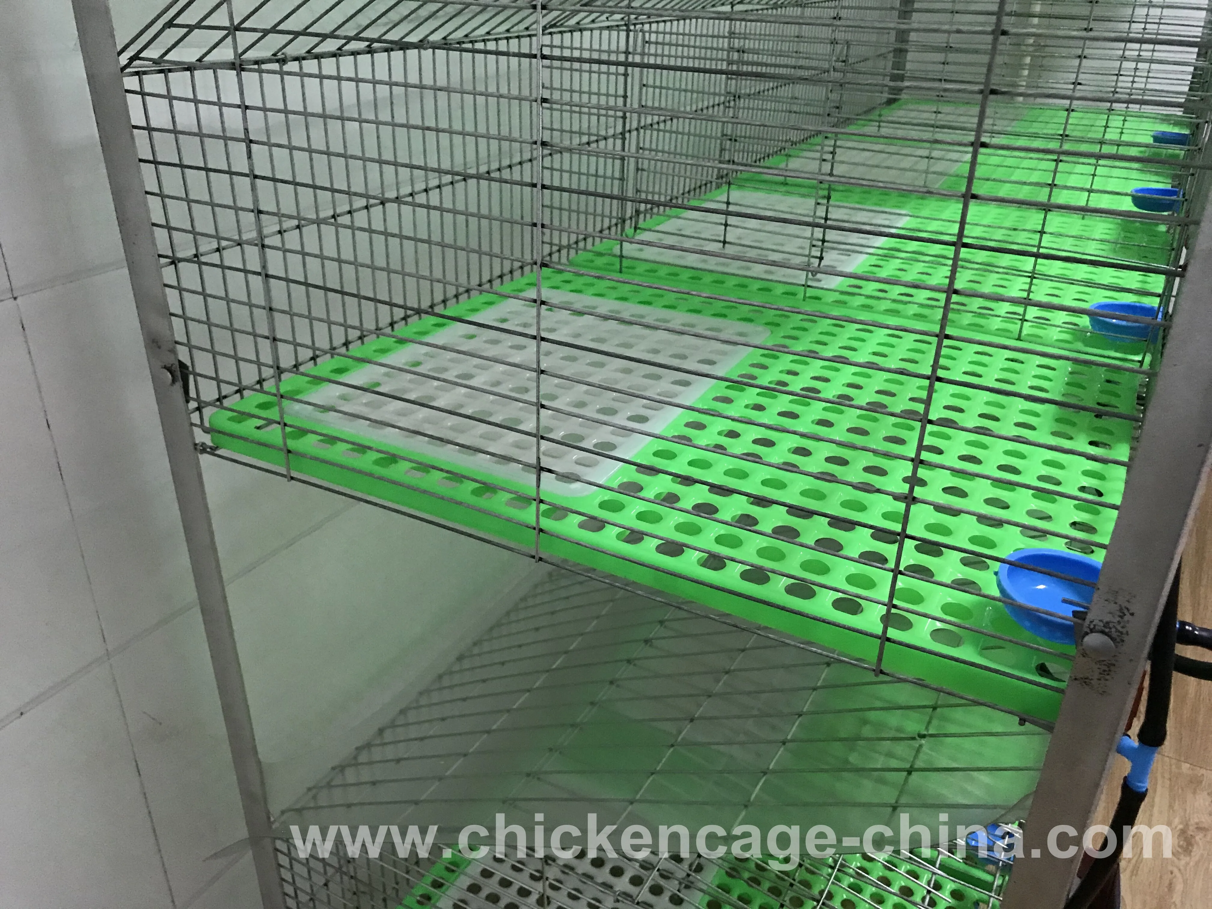 Easy Clean Rabbit Cage In Kenya Farm With Plastic Rabbit Cage Trays