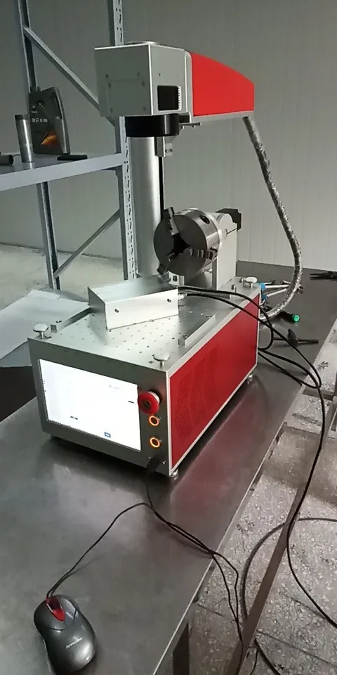 
20W Portable mini optical fiber laser marking machine for metal logo 