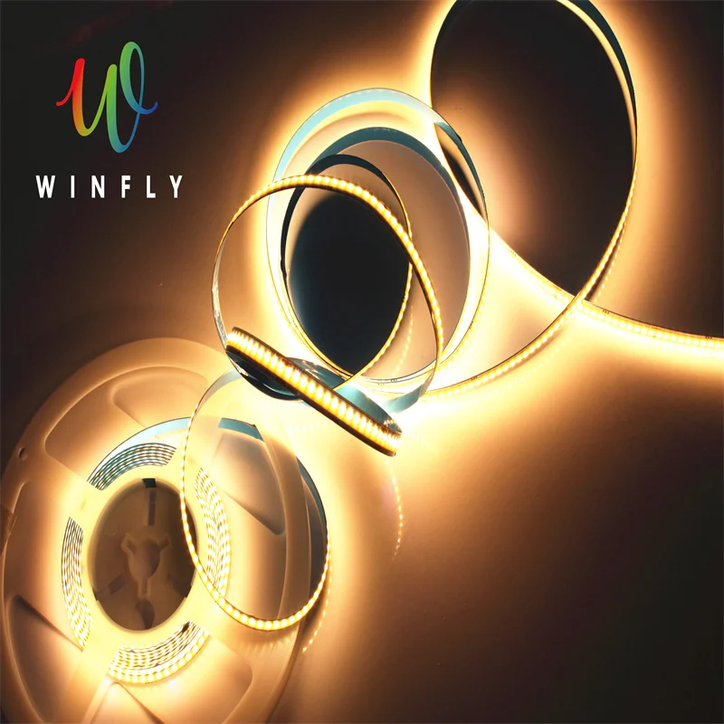 Лидер продаж 2021 Светодиодная лента COB 504 LED гибкая светодиодная высокой плотности 12 В постоянного тока 24 RA90 3000K 4000K 6000K 5 м/лот