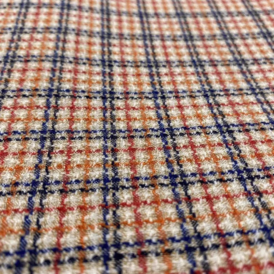 yarn dyed polyester viscose spandex woven suiting fabric for jacket