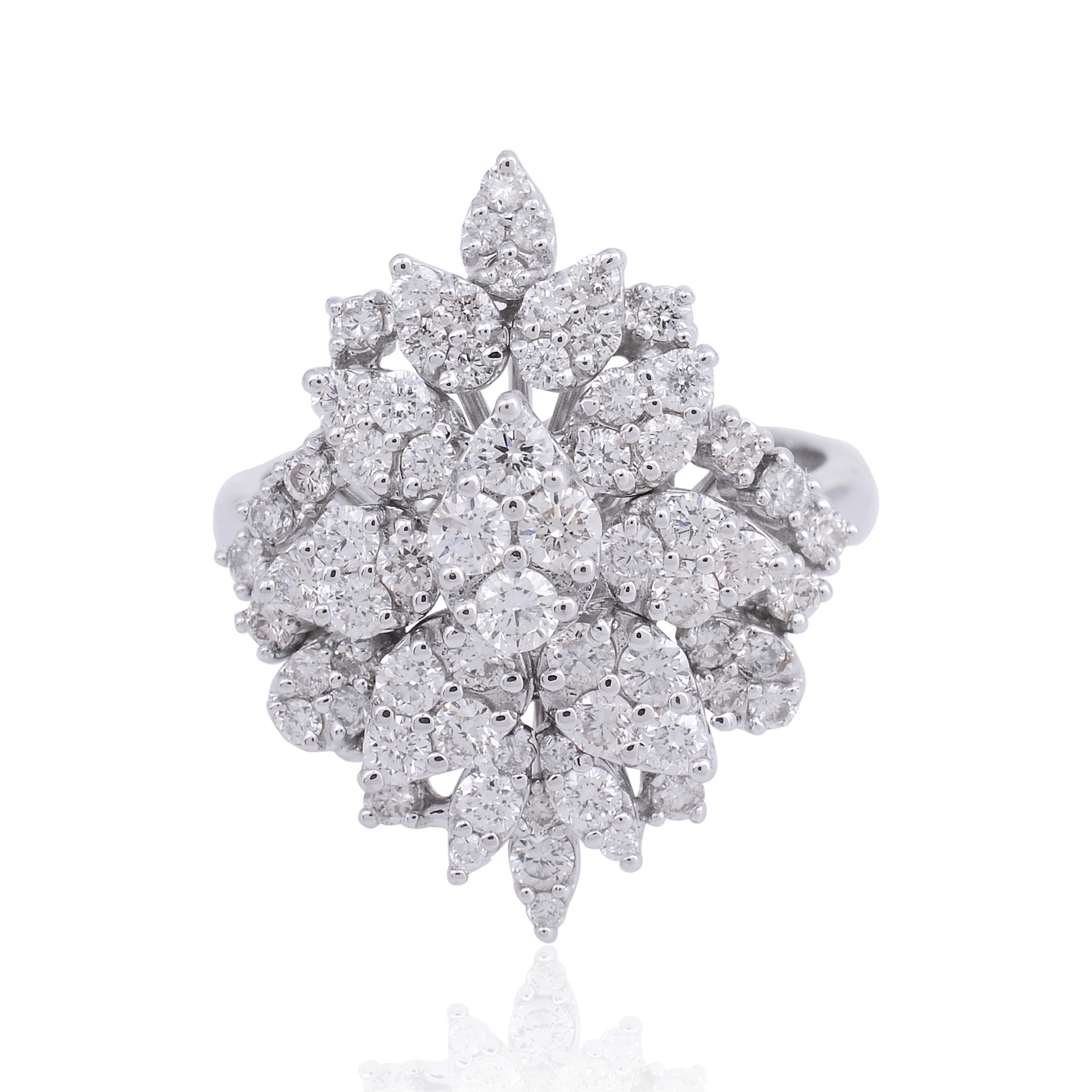  Бриллиантом кольцо твердого 10k Золотое HI-SI алмаз Топ ручной изготовления ювелирных изделий Сделано в Китае