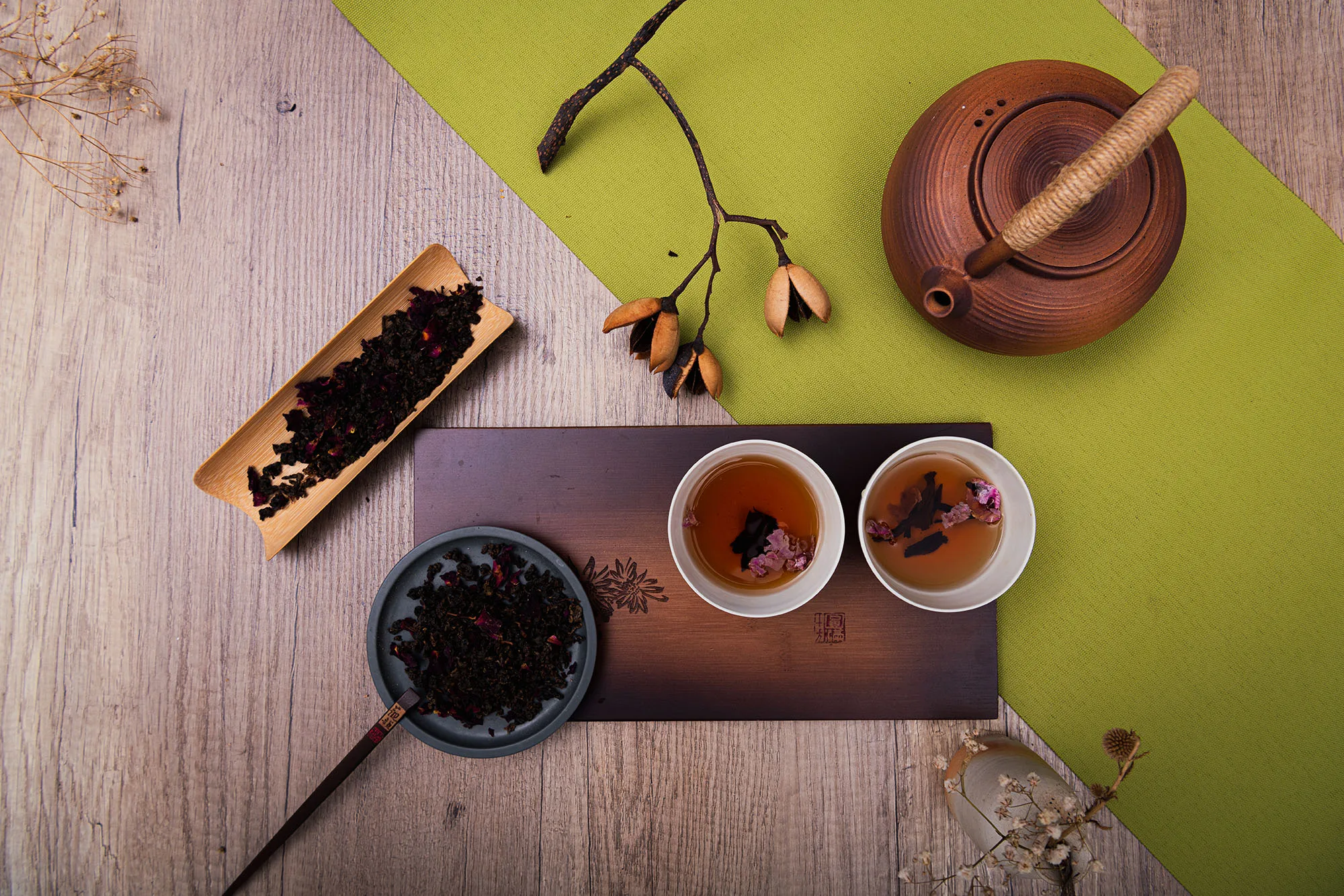 100% Natural Rose Petal Tea with professional production