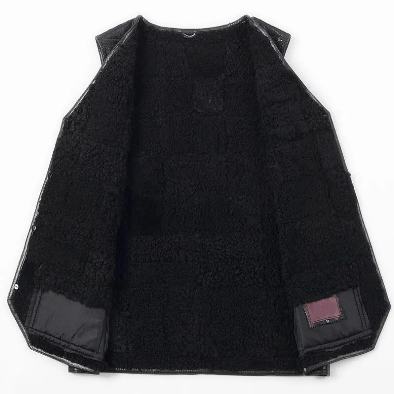 Лидер продаж мужской кожаный жилет высшего качества