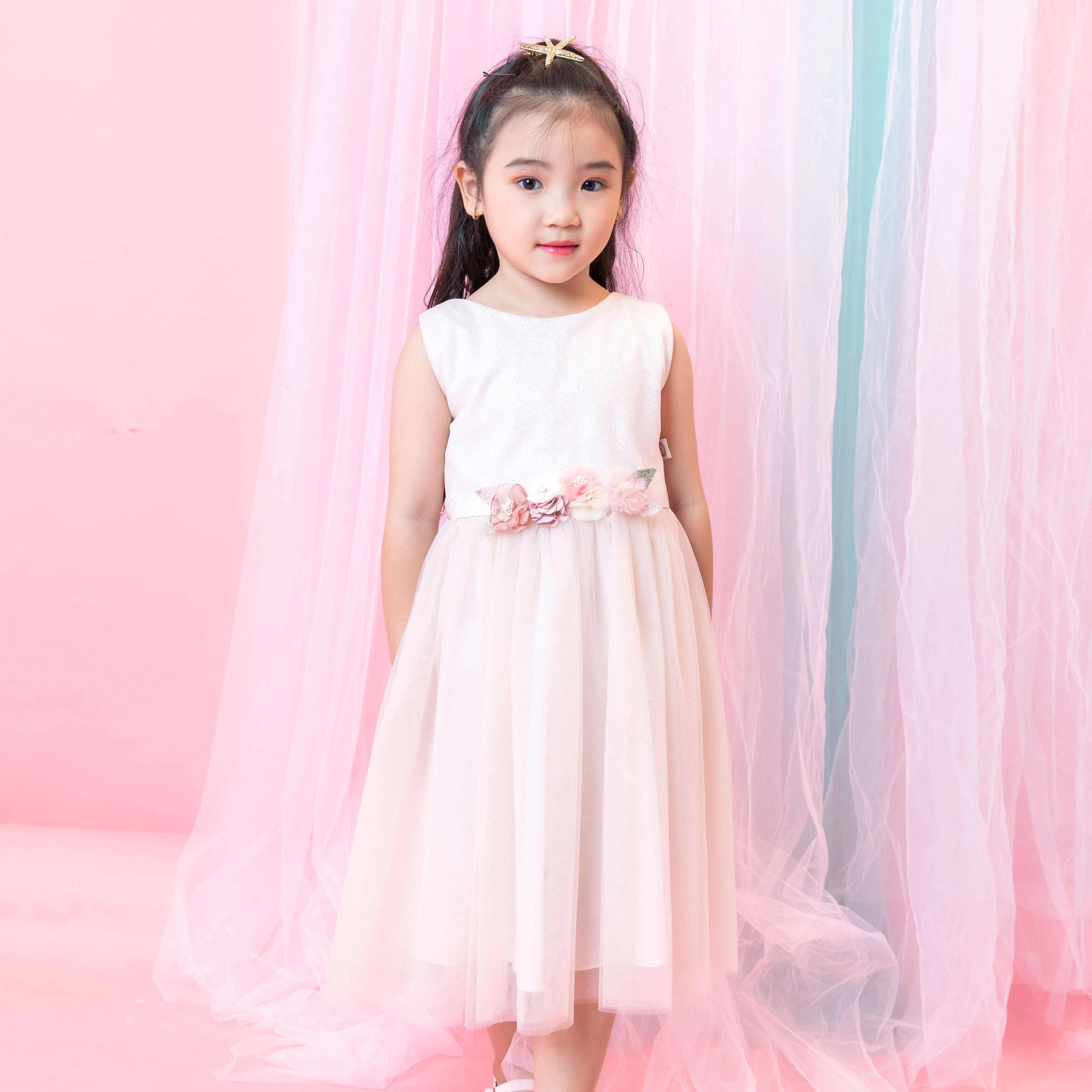  Новое Стильное детское платье принцессы для девочек одежда вечеринки белые платья с вышивкой