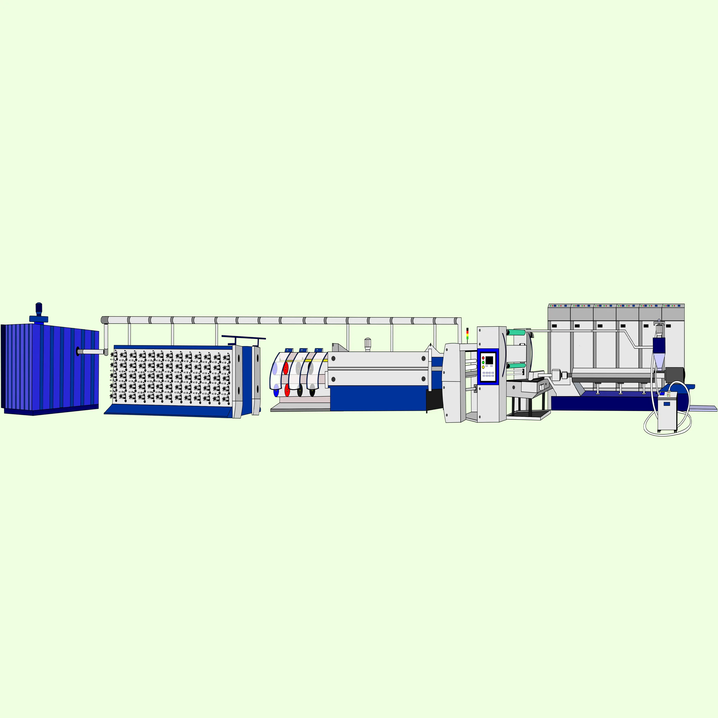 
PP HDPE Yarn Stretching Extrusion Line Exporter 