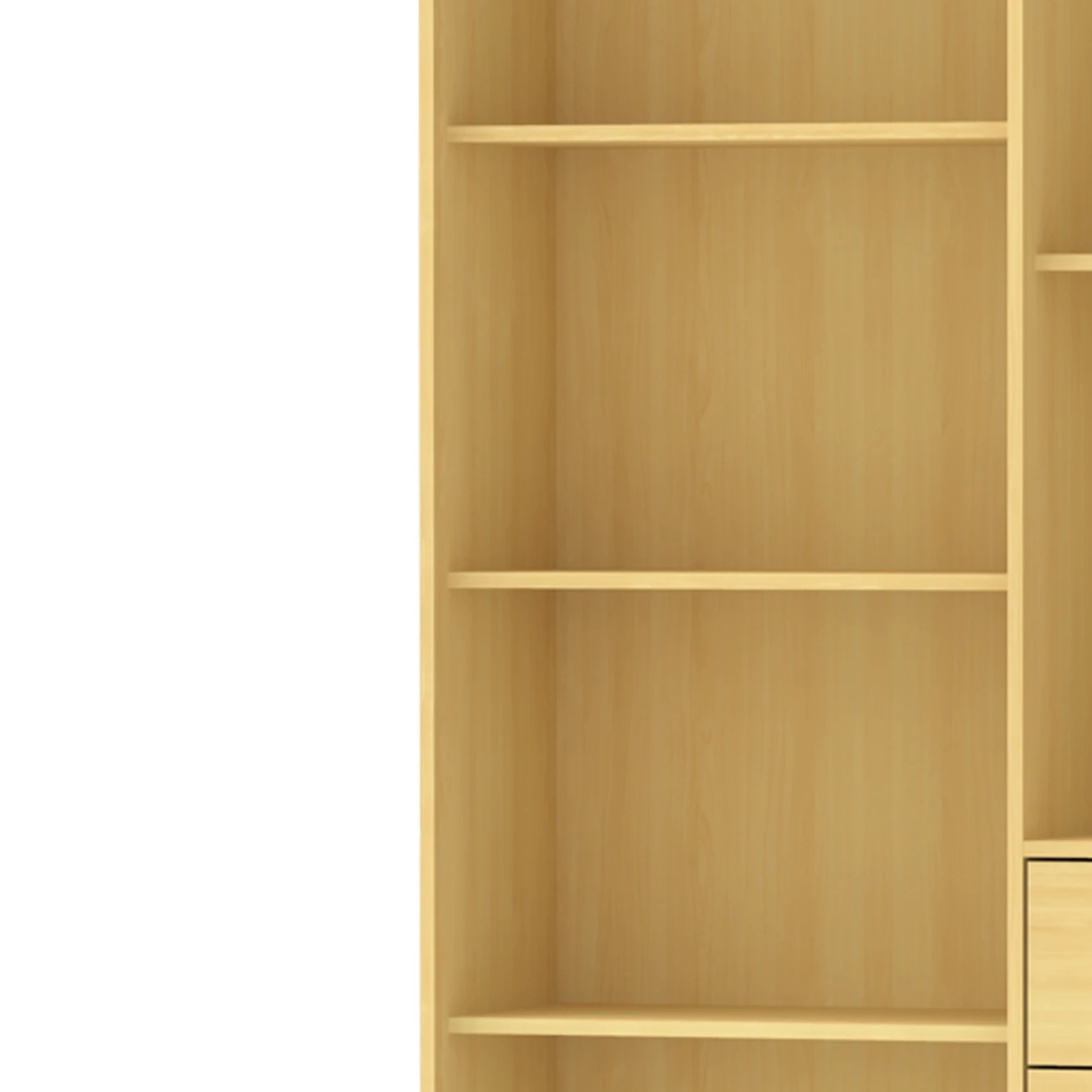 Hot Sale Modern Style 3-Drawer Wood Bookshelf Living Room Cabinets Bookcase Handmade in Malaysia