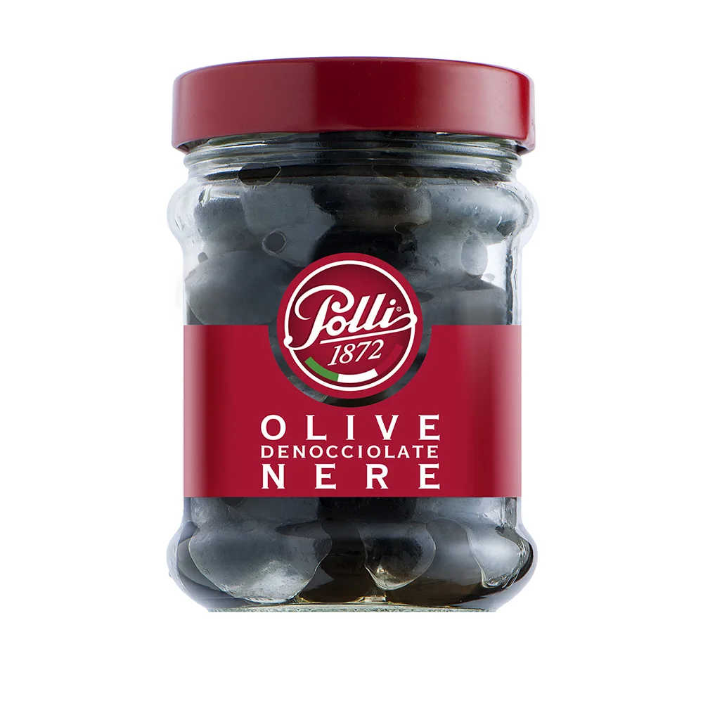 Top quality 130 g mason jar 3 years shelf life pitted black Spanish olives without preservation for export