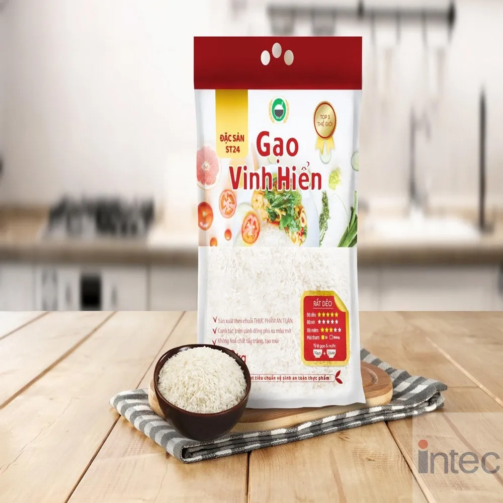 Лидер продаж высококачественный вьетнамский органический длинный зернистый рис ST24