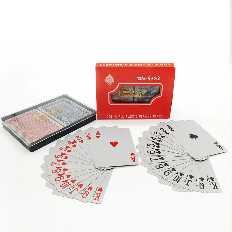 Professional Luxury Premium Desk Logo Playing Plastic Poker Cards Custom Printing