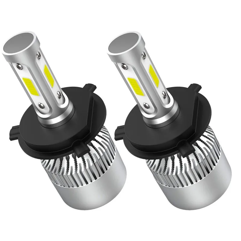 High Power Auto S2 h4 LED Headlight COB Car h1 h7 h3 h11 LED  Headlight Bulbs 72W 8000LM  LED Headlight