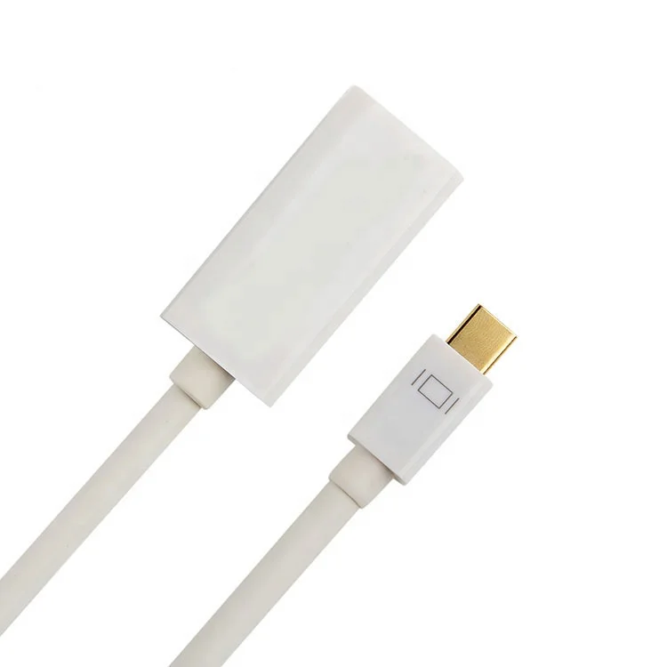 Бесплатная доставка ABS SHELL 4K * 2K Mini DP Displayport штекер-hdmi Адаптерный преобразователь для ПК ноутбука HD проектор