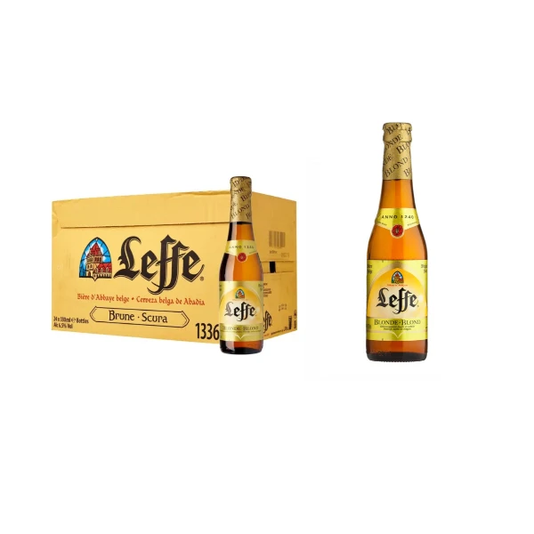 Оптовая продажа светлое пиво Leffe 6X бутылка 330 мл для продажи