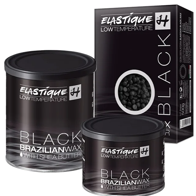 
Hard Wax Beans Brazilian Wax Hair Removal Non Woven Wax Strips Black 