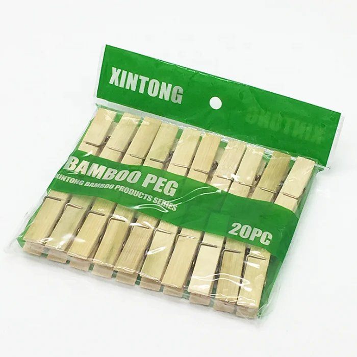 20pcs/pack 6cm bamboo clothes peg  wood clip wooden peg