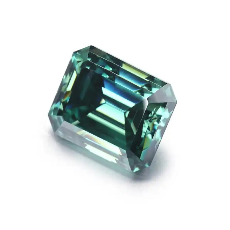 Genuine Loose Moissanite Vivid Green Emerald Diamond Excellent Cut VVS 1.00 to 5.00 Carat Use For Jewelry, Ring, Pendant