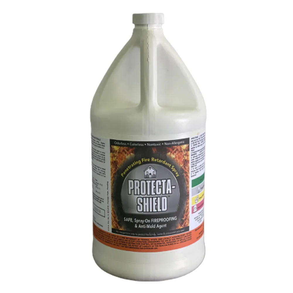 Protecta-Shield Fire Retardant Spray Ordoless Colorless Nontoxic Non Allergenic Penetrating