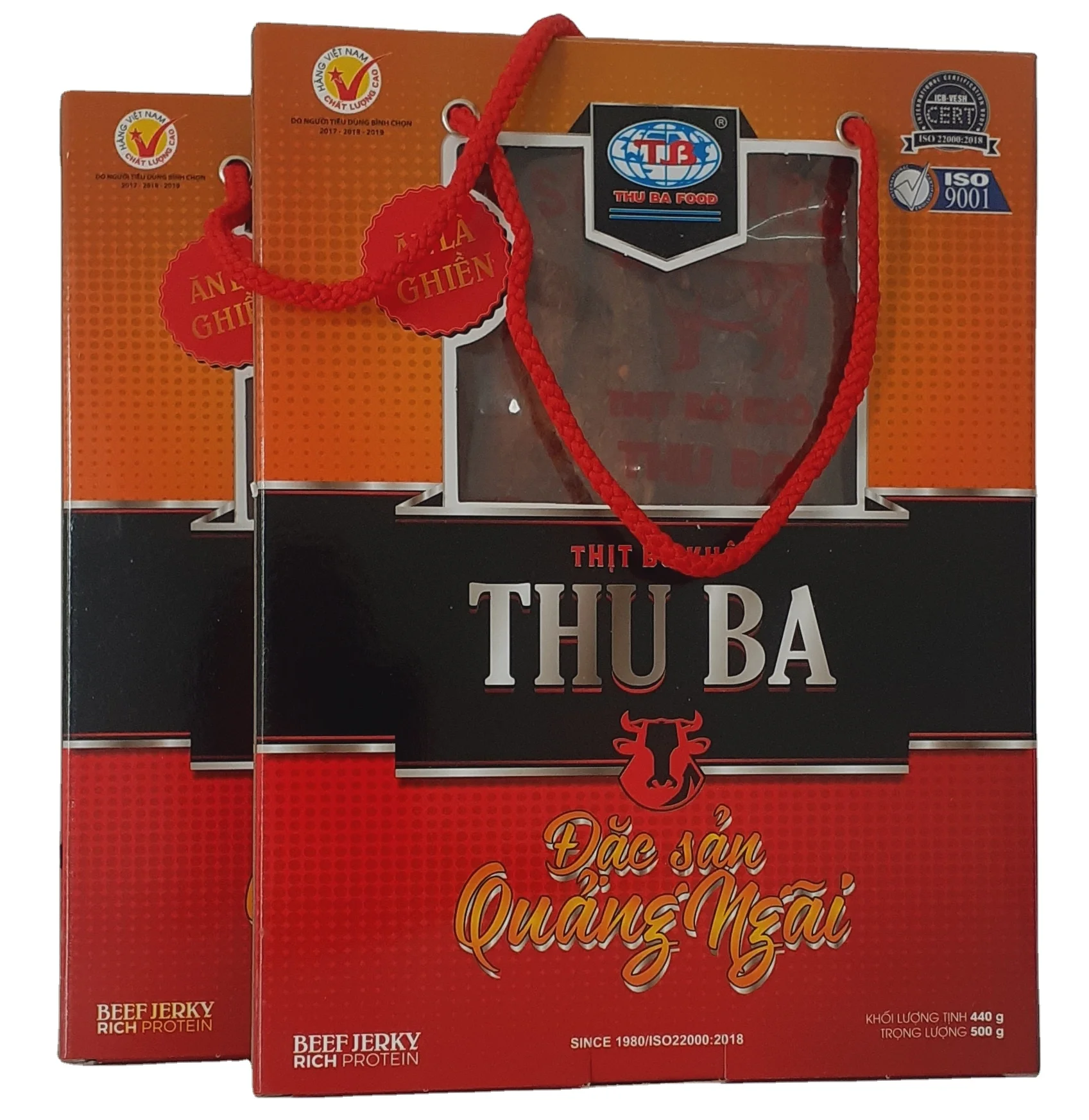 Vietnamese High Quality Beef Meat Dried Beef Pieces 500g Good Price