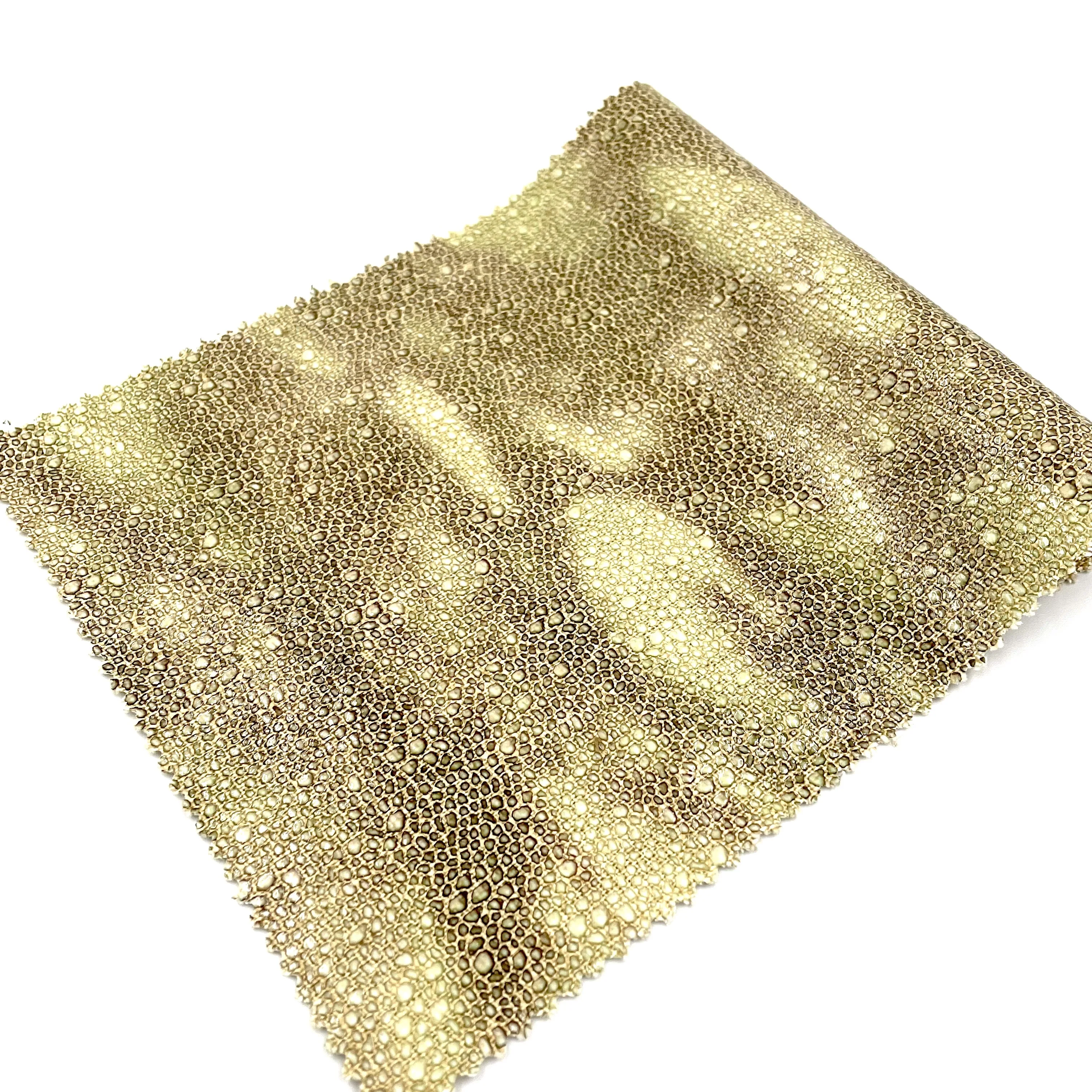 EPO High Quality Cotton Linen Fabric with Laser Transferred Pearl Fish Design for Sofas