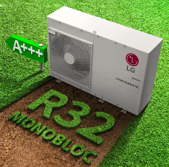 LG HMR051MR U44 monoblock air to water heat pump 5,5 kW