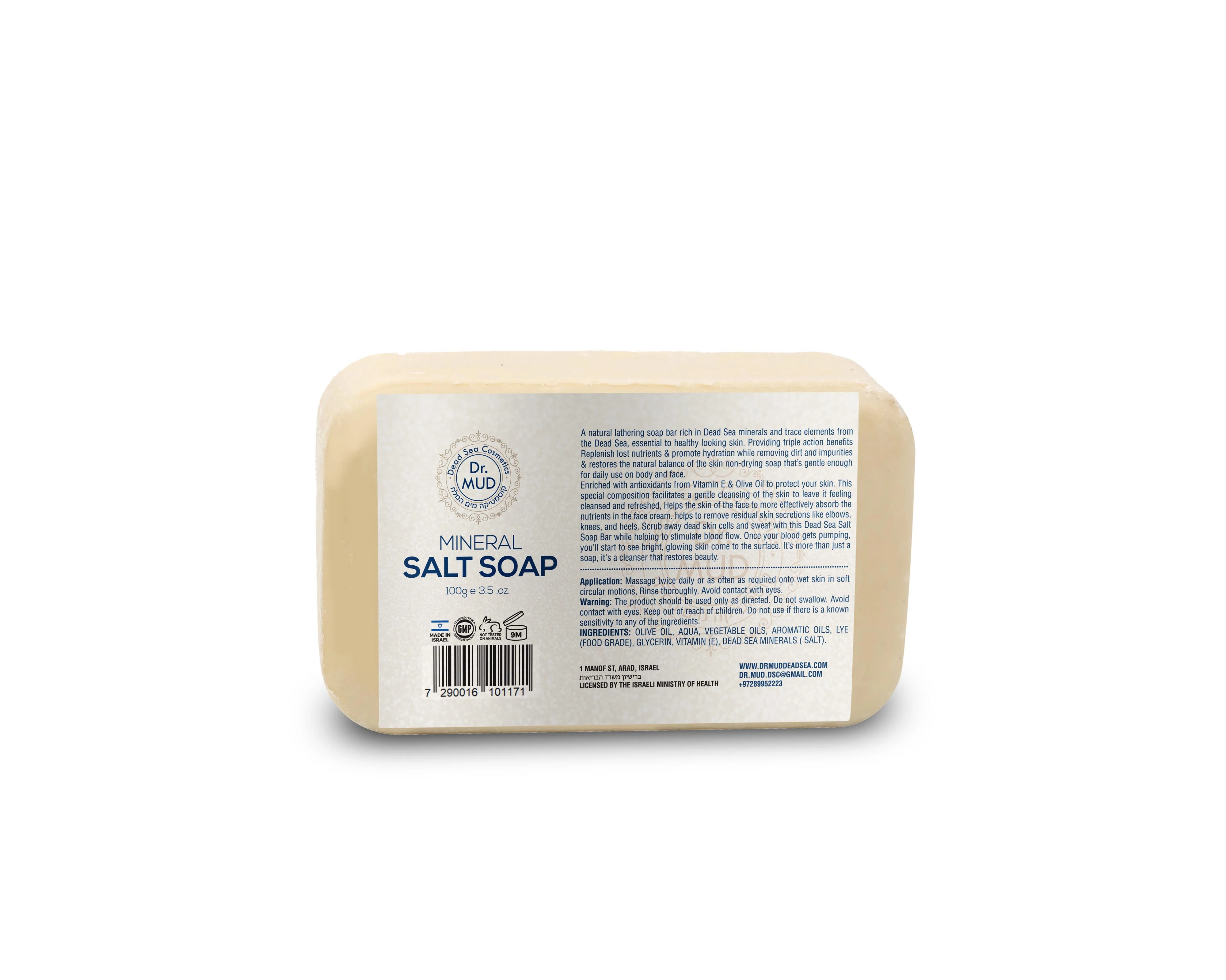 Dead Sea Salt Face soap by Dr.MUD Dead Sea Cosmetics