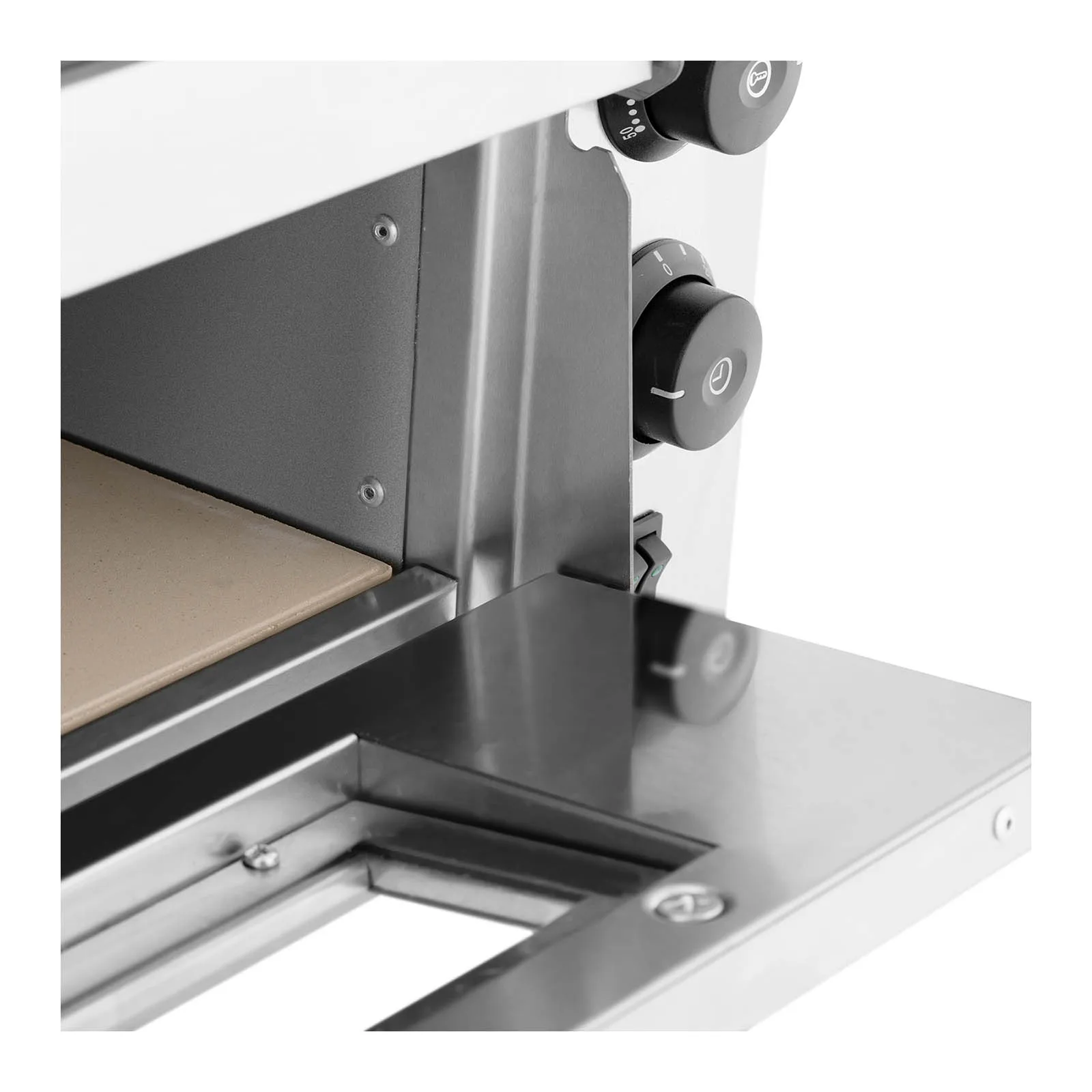 Baked Pizza Maker Counter Top Electric Pizza Oven Commercial Double Layers Stainless Steel for Outdoor Indoor Glass Forno Single