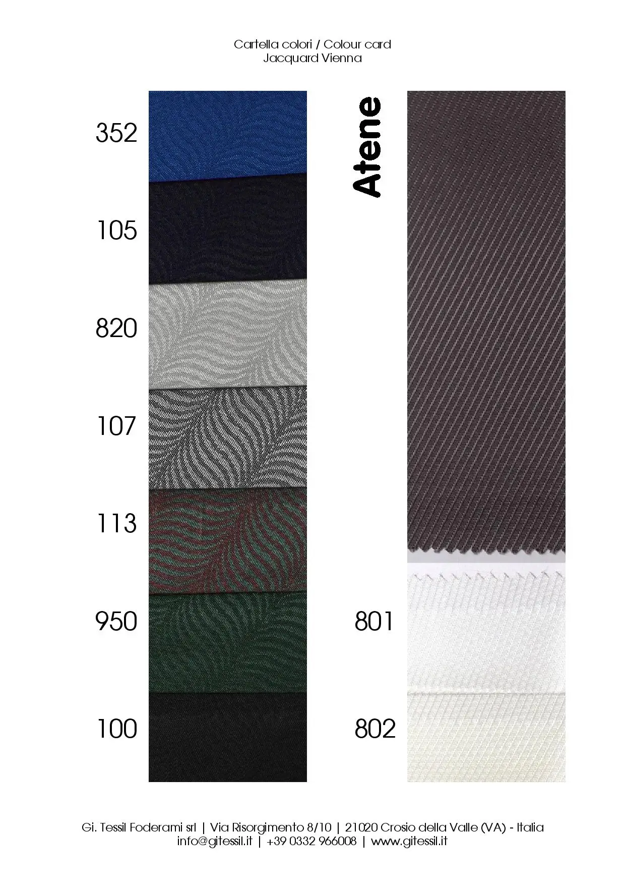 
LINING FABRICS JACQUARD BOSTON 